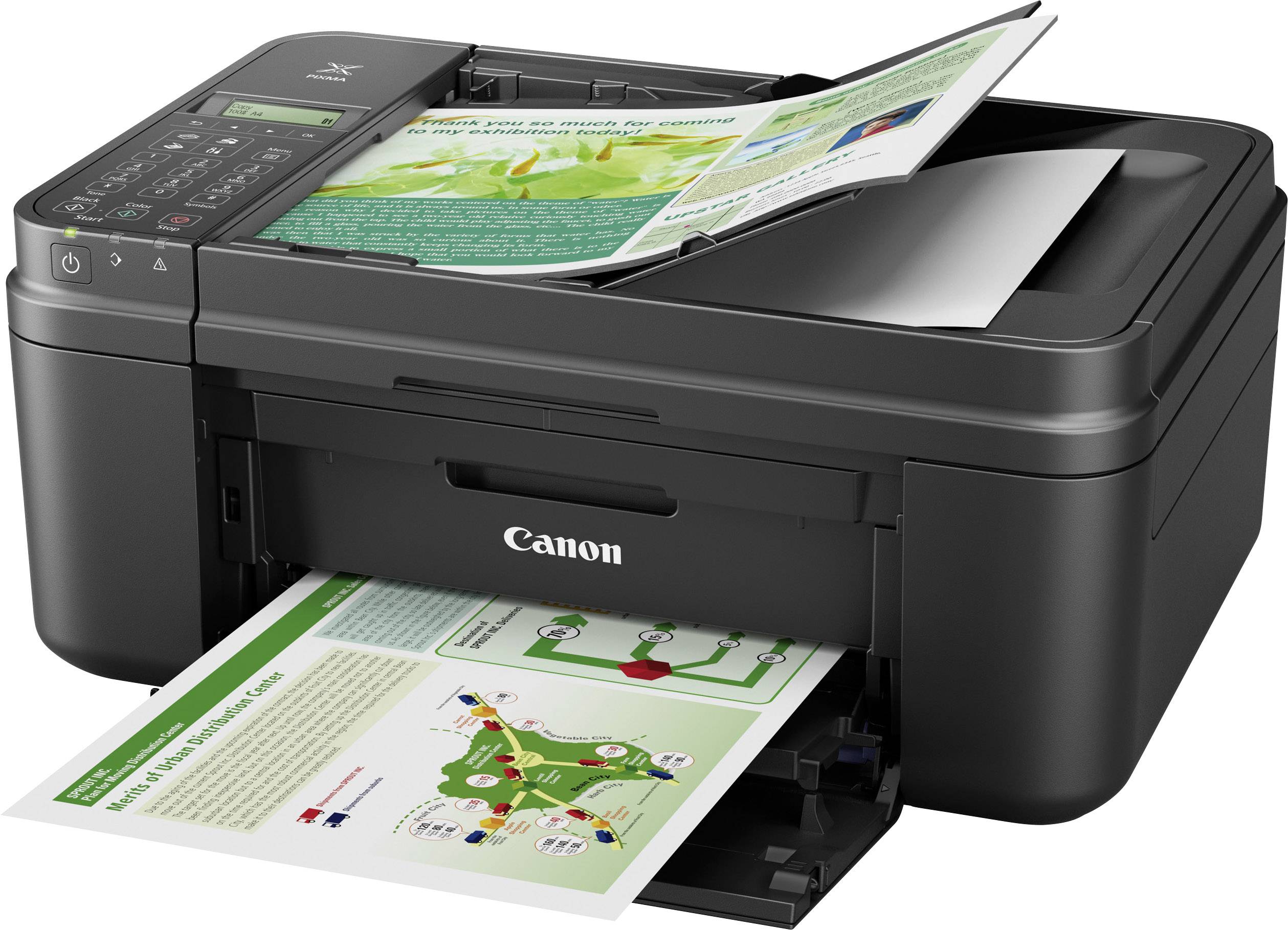 Canon PIXMA MX495 TintenstrahlMultifunktionsdrucker A4 Drucker, Fax