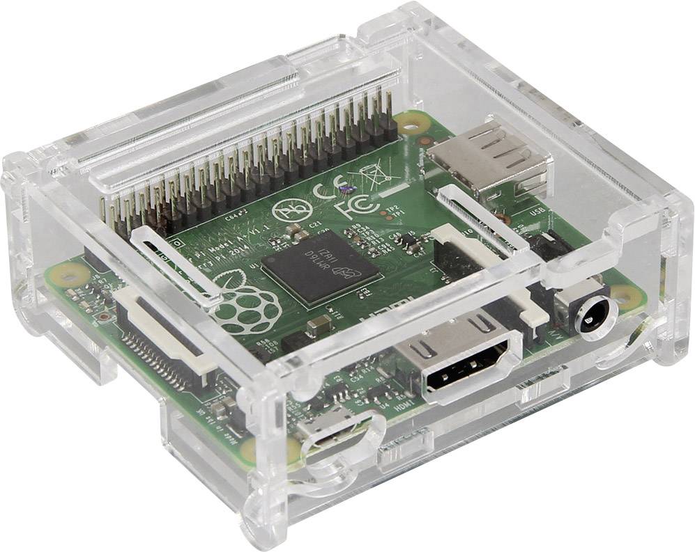 JOY-IT RB-Casea+01 SBC-Gehäuse Passend für: Raspberry Pi Transparent