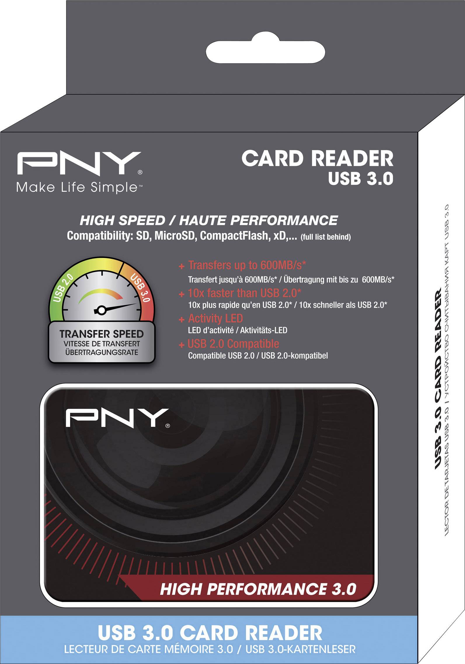PNY High Performance Reader 3.0 - Kartenleser (Multi-Format)-4