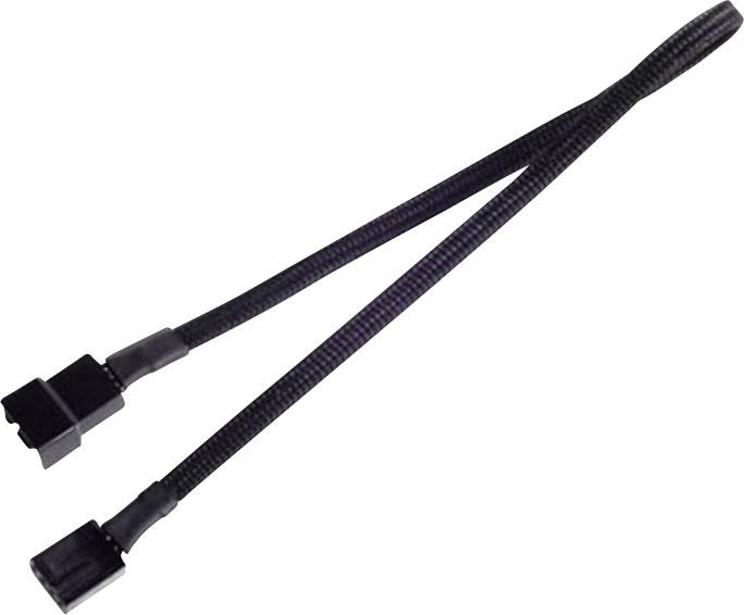 SilverStone CPF03 - Verlängerungskabel für Lüfterspannungsversorgung - 4-polig PWM (W) zu 4-polig PWM (M) - 30 cm - Schw-0