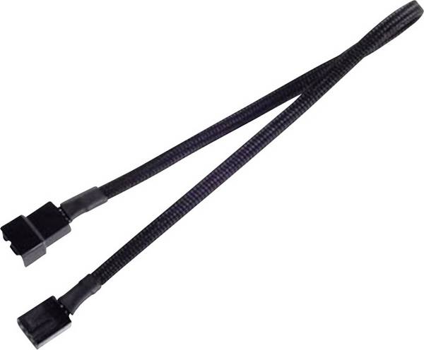 SilverStone CPF03 - Verlängerungskabel für Lüfterspannungsversorgung - 4-polig PWM (W) zu 4-polig PWM (M) - 30 cm - Schw