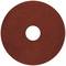 Braune runde Sandpapierscheibe mit zentralem Loch, verwendet für Schleifarbeiten.