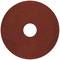 Rundes Schleifpapier mit großem zentralem Loch, braune Oberfläche, geeignet für Schleifmaschinen.