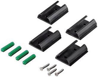 hama 00220990 Alu-Kabelkanal, halbrund, 110 x 3,3 x 1,8 cm, Schwarz-4