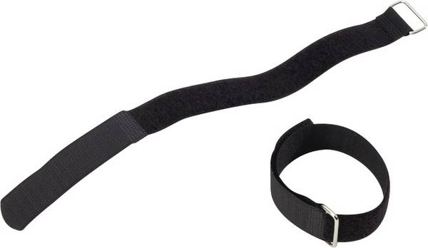 Adam Hall VR4040BLK  Klettkabelbinder mit Gurt Haft- und Flauschteil (L x B) 400 mm x 38 mm Schwarz 1 St.