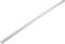 Ein langer, weißer Kunststoffstab mit rechteckigem Querschnitt, möglicherweise ein Teil eines Möbelstücks oder Bau-Elements.