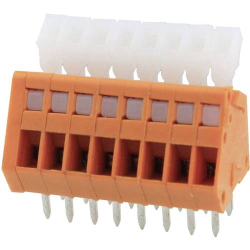 Degson DG240-2.54-10P-15-00AH-1 Federkraftklemmblock 0.51 mm² Polzahl 10 Orange 1 St.