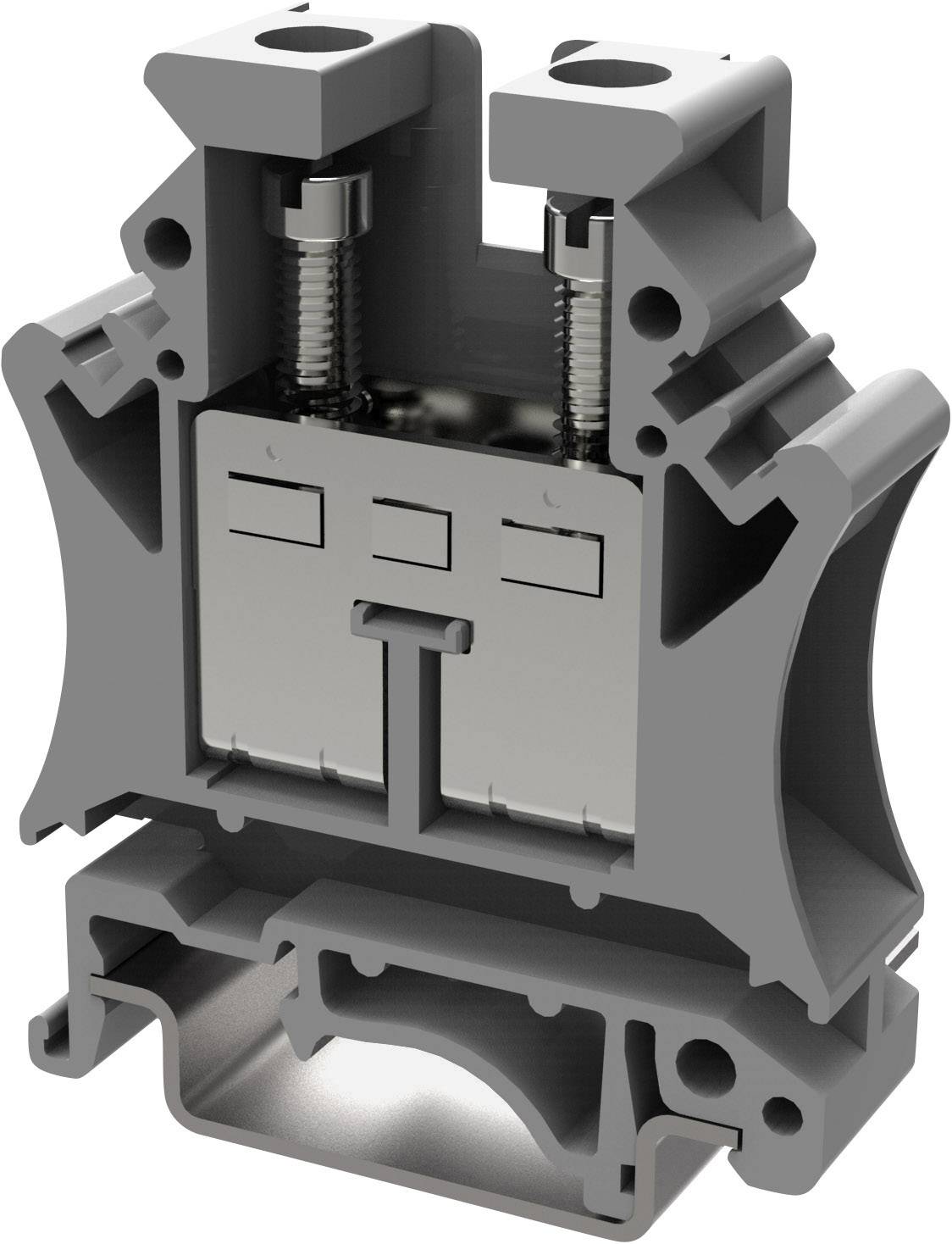 Degson PC16-01P-11-00AH-1 Durchgangsklemme 12.2 mm Schrauben Grau 1 St.