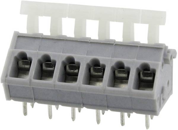 Degson DG243-5.0-04P-11-00AH Federkraftklemmblock 3.31 mm² Polzahl 4 Grau 1 St.
