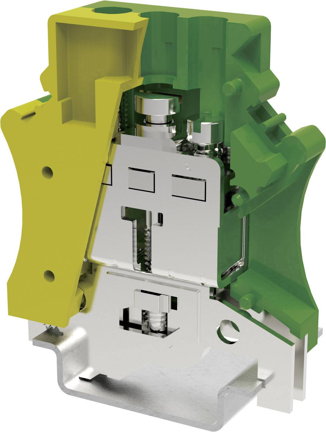 Degson PC16-PE-01P-1Y-00AH-1 Schutzleiterklemme 12.2 mm Schrauben Gelb, Grün 1 St.