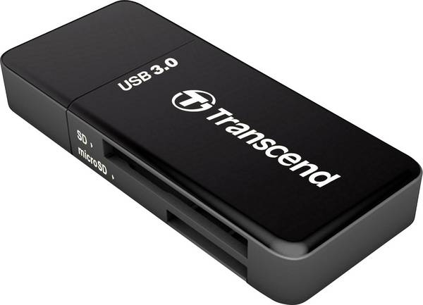 Transcend RDF5K Externer Speicherkartenleser  USB-A (USB 3.2 Gen 1) Schwarz