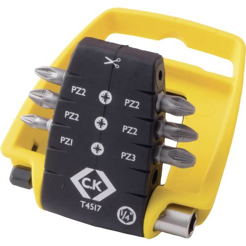 C.K T4517 Bit-Set 7teilig Kreuzschlitz Pozidriv