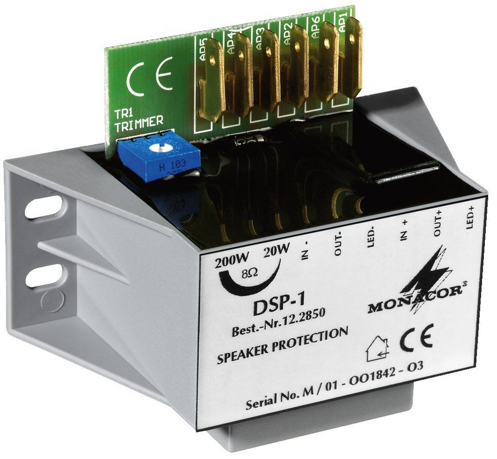 MONACOR DSP-1, Mono-Lautsprecher-Schutzmodul