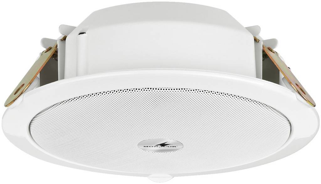 Monacor EDL-606EN PA-inbouwluidspreker Wit 1 stuk(s)