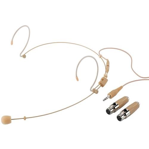 Thumbnail - Monacor HSE-152A/SK Headset Gesangs-Mikrofon Übertragungsart (Details):Kabelgebunden inkl. Windschutz Mini-XLR Kabelgebu...