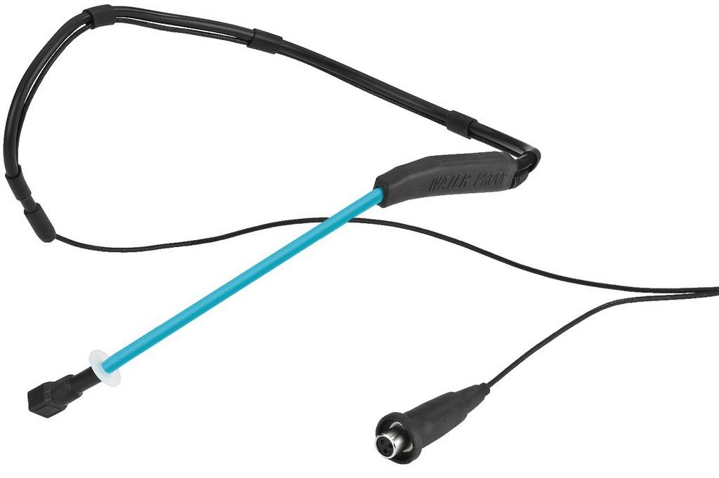 MONACOR Headset Sprach-Mikrofon IMG Stage Line HSE-200WP/BL Übertragungsart:Kabelgebunden