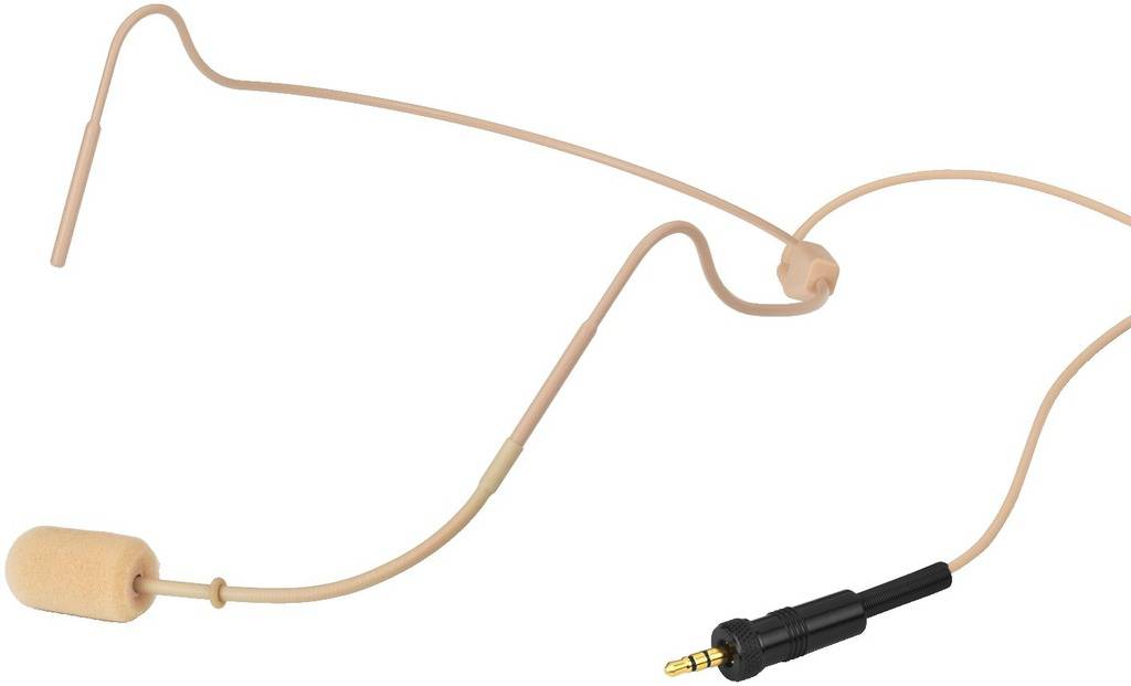 MONACOR Headset Gesangs-Mikrofon IMG Stage Line HSE-330/SK Übertragungsart:Kabelgebunden inkl. Winds