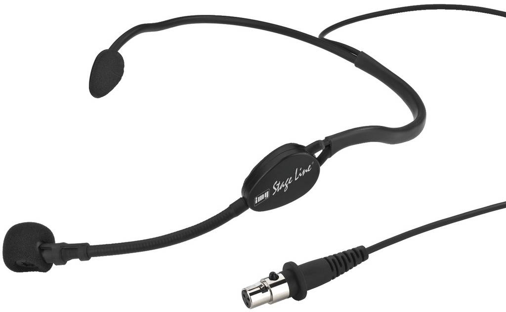 MONACOR Headset Gesangs-Mikrofon IMG Stage Line HSE-70WP Übertragungsart:Kabelgebunden