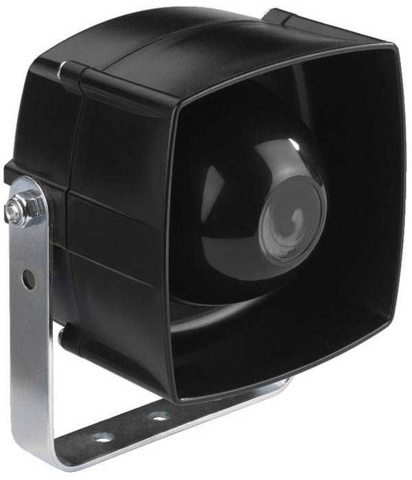 Monacor NR-254KS ELA-Druckkammerlautsprecher 25 W Gummischwarz 1 St.
