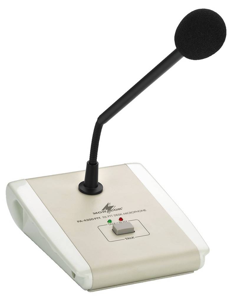 MONACOR Tischmikrofon ELA PA-4300PTT