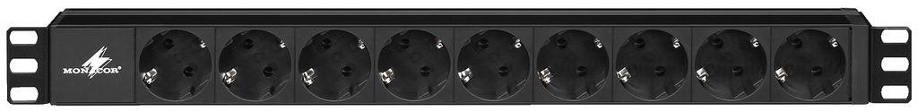 Monacor RCS-18 Rack Steckdosenleiste 19/" 1HE