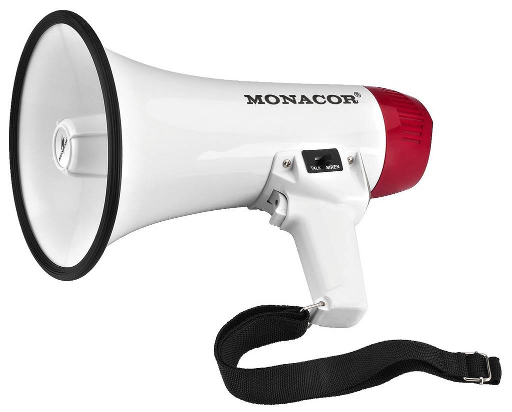 MONACOR Megaphon Monacor TM-10 integrierte Sounds