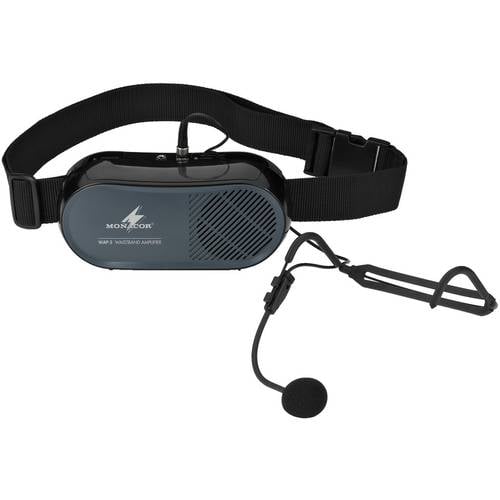 Monacor WAP-5 Headset Sprach-Mikrofon Übertragungsart (Details):Kabelgebunden Mikrofon (3.5 mm Klinke), Mikrofon (6.3 mm...