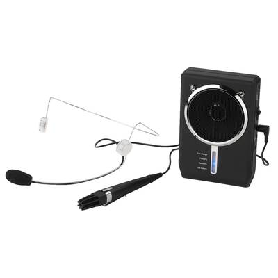 Monacor WAP-7D Headset Sprach-Mikrofon Übertragungsart (Details):Kabelgebunden  Mikrofon (3.5 mm Klinke), Mikrofon (6.3 