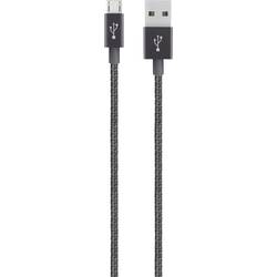 Image of Belkin USB-Kabel USB 2.0 USB-A Stecker, USB-Micro-B Stecker 1.20 m Schwarz gesleeved