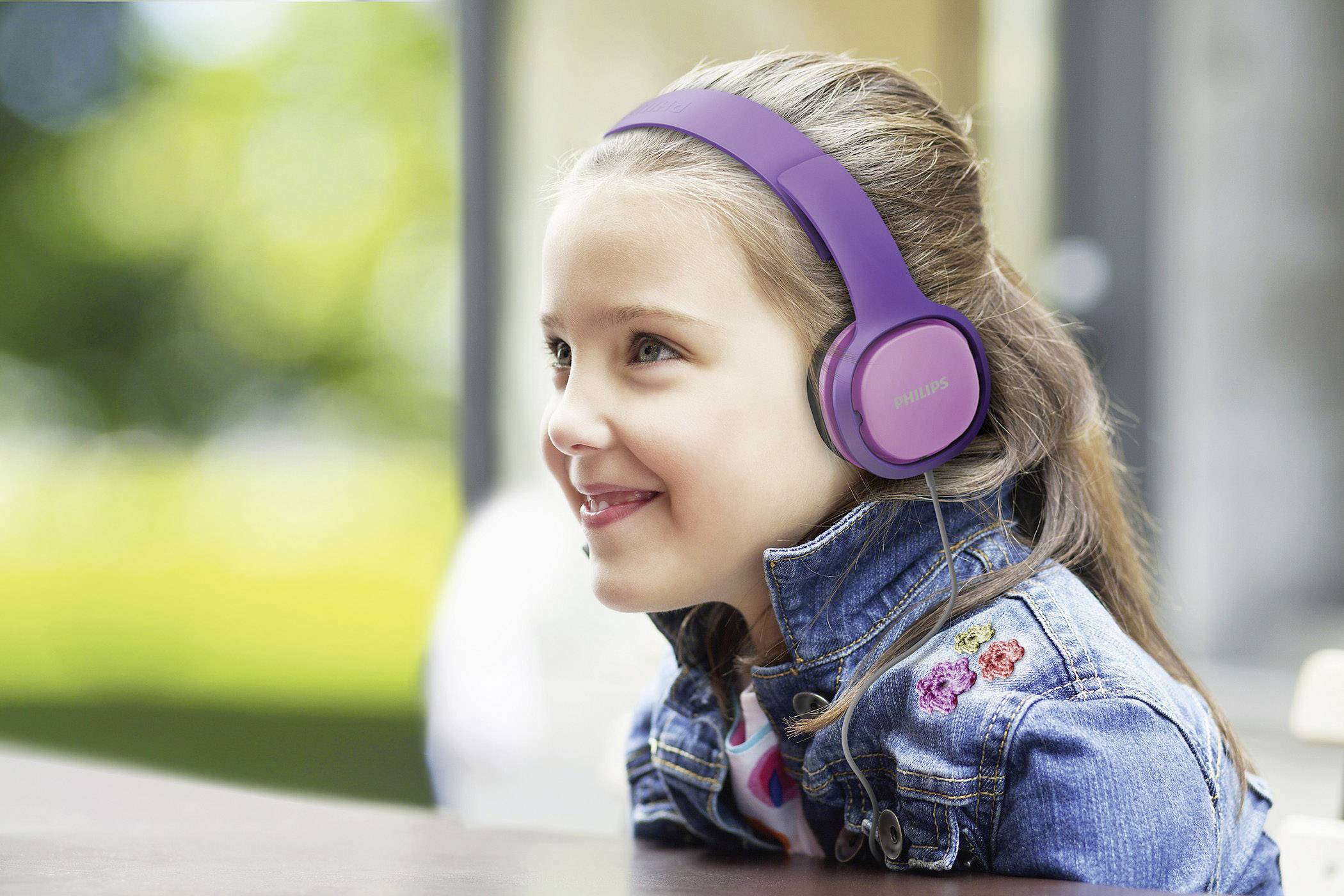 Philips SHK2000PK On Ear Kopfhörer kabelgebunden Stereo Pink, Lila Noise Cancelling Kinder-2