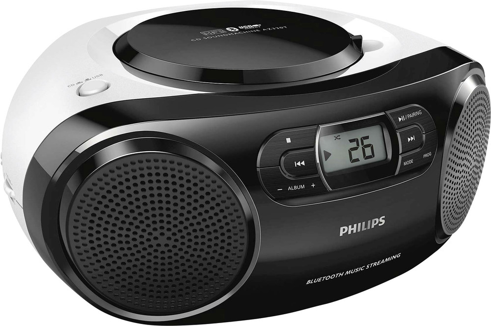 Philips AZ330T CDRadio Schwarz, Weiß kaufen