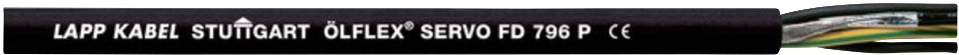 LAPP ÖLFLEX® SERVO FD 796 P Servo-ledning 4 G 4 mm² + 2 x 1 mm² Sort 25329/500 500 m