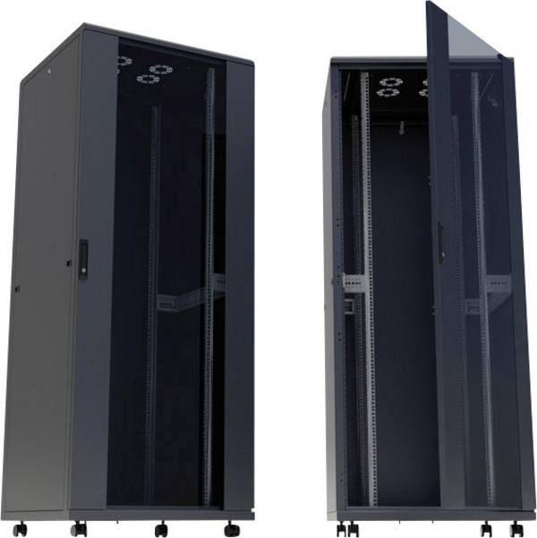 Intellinet 713108 19 Zoll Netzwerkschrank (B x H x T) 600 x 1284 x 800 mm 26 HE Schwarz (RAL 9005)