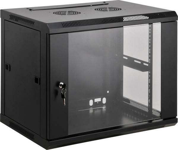 Intellinet 711906 19 Zoll Netzwerkschrank (B x H x T) 600 x 635 x 450 mm 12 HE Schwarz (RAL 9005)