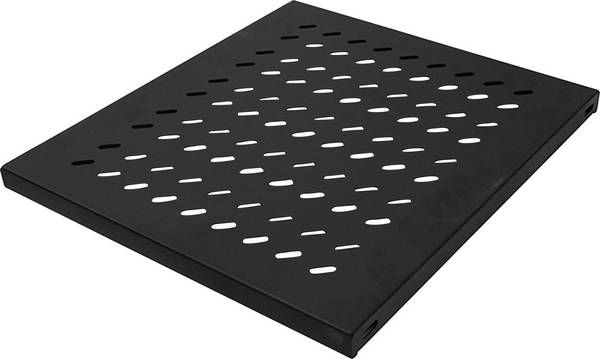 Intellinet 712521 19 Zoll Netzwerkschrank-Geräteboden 1 HE Festeinbau Geeignet für Schranktiefe: ab 600 mm Schwarz