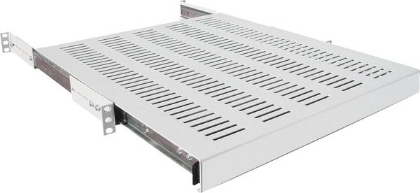 Intellinet 712323 19 Zoll Netzwerkschrank-Geräteboden 1 HE Ausziehbar Geeignet für Schranktiefe: ab 600 mm Grau