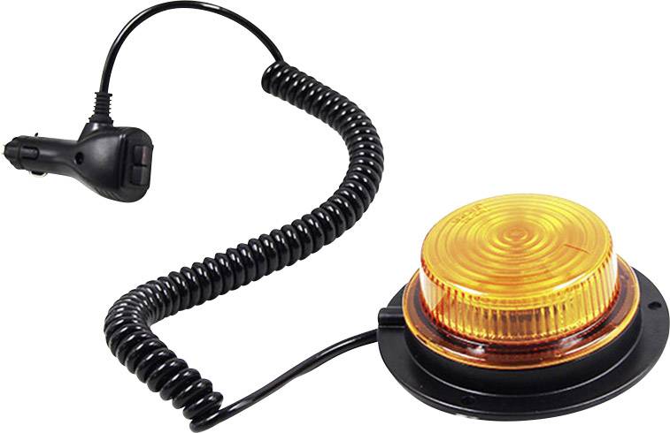 2,5 m Spiralkabel //Eurostecker 12 Volt ca Rundumleuchte gelb mit Magnetfuß