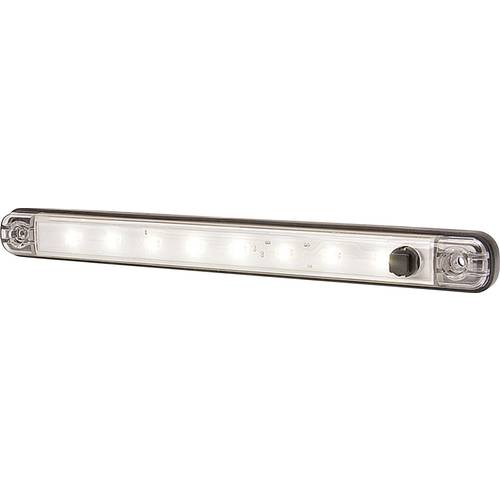 WAS LED Innenraumleuchte 728 SWITCH LW10 LED 12 V (B x H x T) 238 x 25 x 10.4 mm Schalter