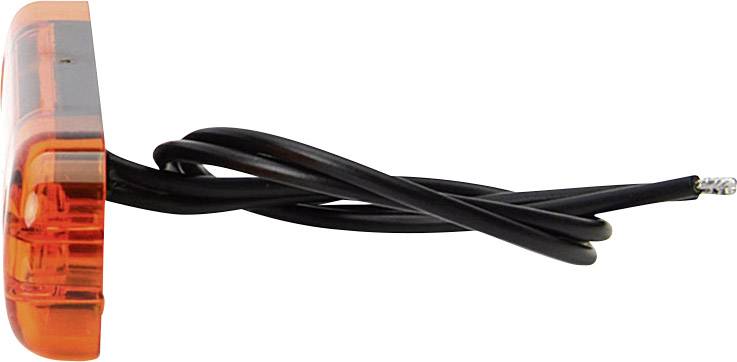 SecoRüt Umriss-Markierungsleuchte Offene Kabelenden Markierungsleuchte seitlich 12 V, 24 V Orange Klarglas-4