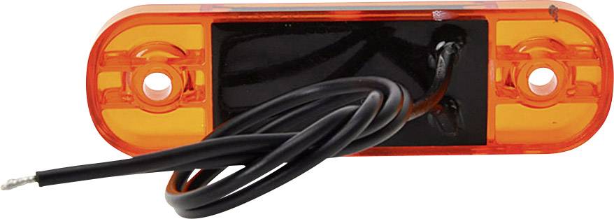 SecoRüt Umriss-Markierungsleuchte Offene Kabelenden Markierungsleuchte seitlich 12 V, 24 V Orange Klarglas-5