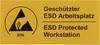 Wolfgang Warmbier ESD-Warnschild 1 St. Gelb, Schwarz (L x B) 90 mm x 40 mm 2850.4090.DE selbstklebend