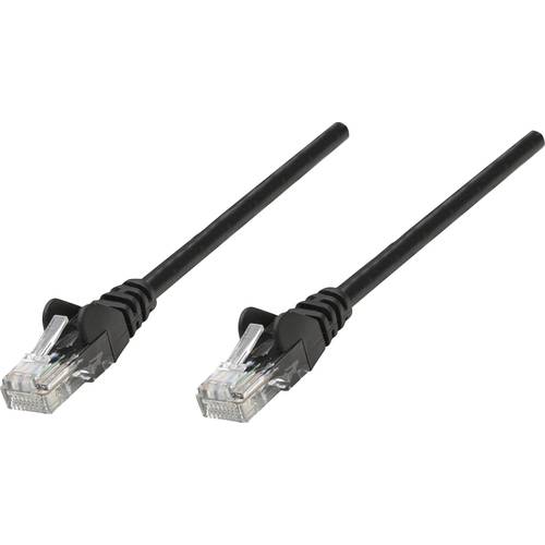 Intellinet 735667 RJ45 Netzwerkkabel, Patchkabel CAT 6 S/FTP 7.50 m Schwarz vergoldete Steckkontakte 1 St.