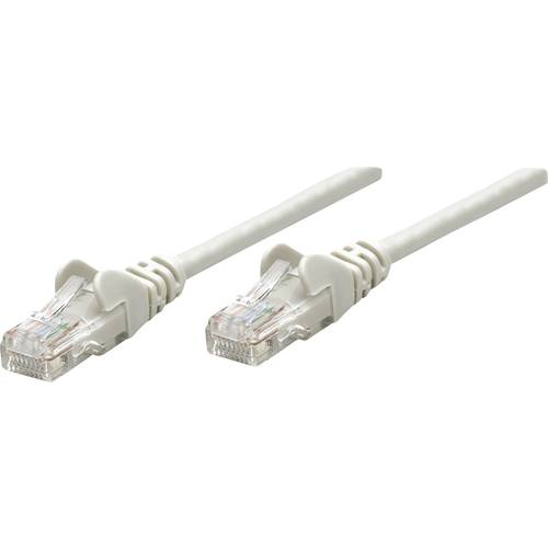 Intellinet 733281 RJ45 Netzwerkkabel, Patchkabel CAT 6 S/FTP 10.00 m Grau vergoldete Steckkontakte 1 St.