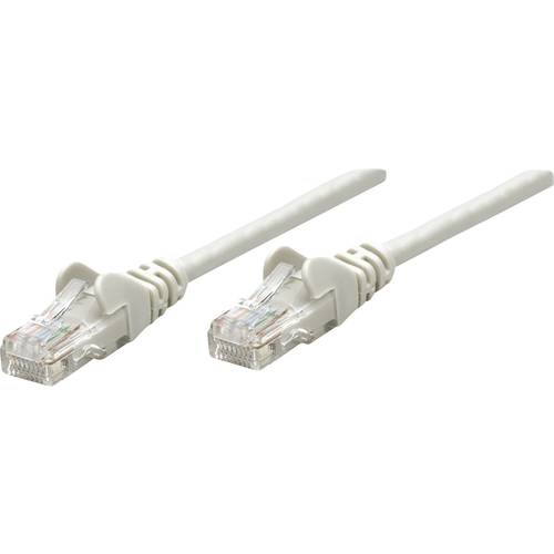 Intellinet 318228 RJ45 Netzwerkkabel, Patchkabel CAT 5e U/UTP 0.50 m Grau 1 St.