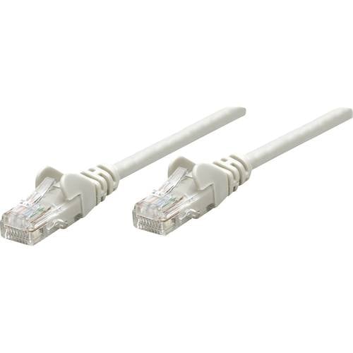 Intellinet 319973 RJ45 Netzwerkkabel, Patchkabel CAT 5e U/UTP 15.00 m Grau 1 St.