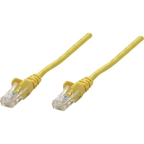 Intellinet 320610 RJ45 Netzwerkkabel, Patchkabel CAT 5e U/UTP 15.00 m Gelb 1 St.