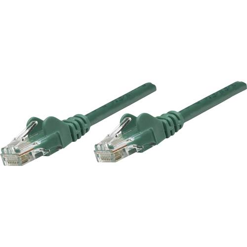 Thumbnail - Intellinet 343763 RJ45 Netzwerkkabel, Patchkabel CAT 6 U/UTP 10.00 m Grün 1 St.