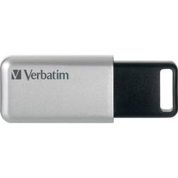 Image of Verbatim Secure Pro USB-Stick 32 GB Silber-Schwarz 98665 USB 3.2 Gen 1 (USB 3.0)