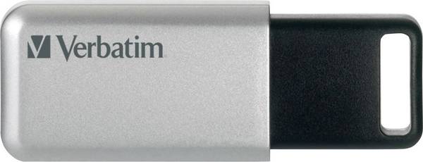 Verbatim Secure Pro USB-Stick  64 GB Silber-Schwarz 98666 USB-A (USB 3.2 Gen 1)