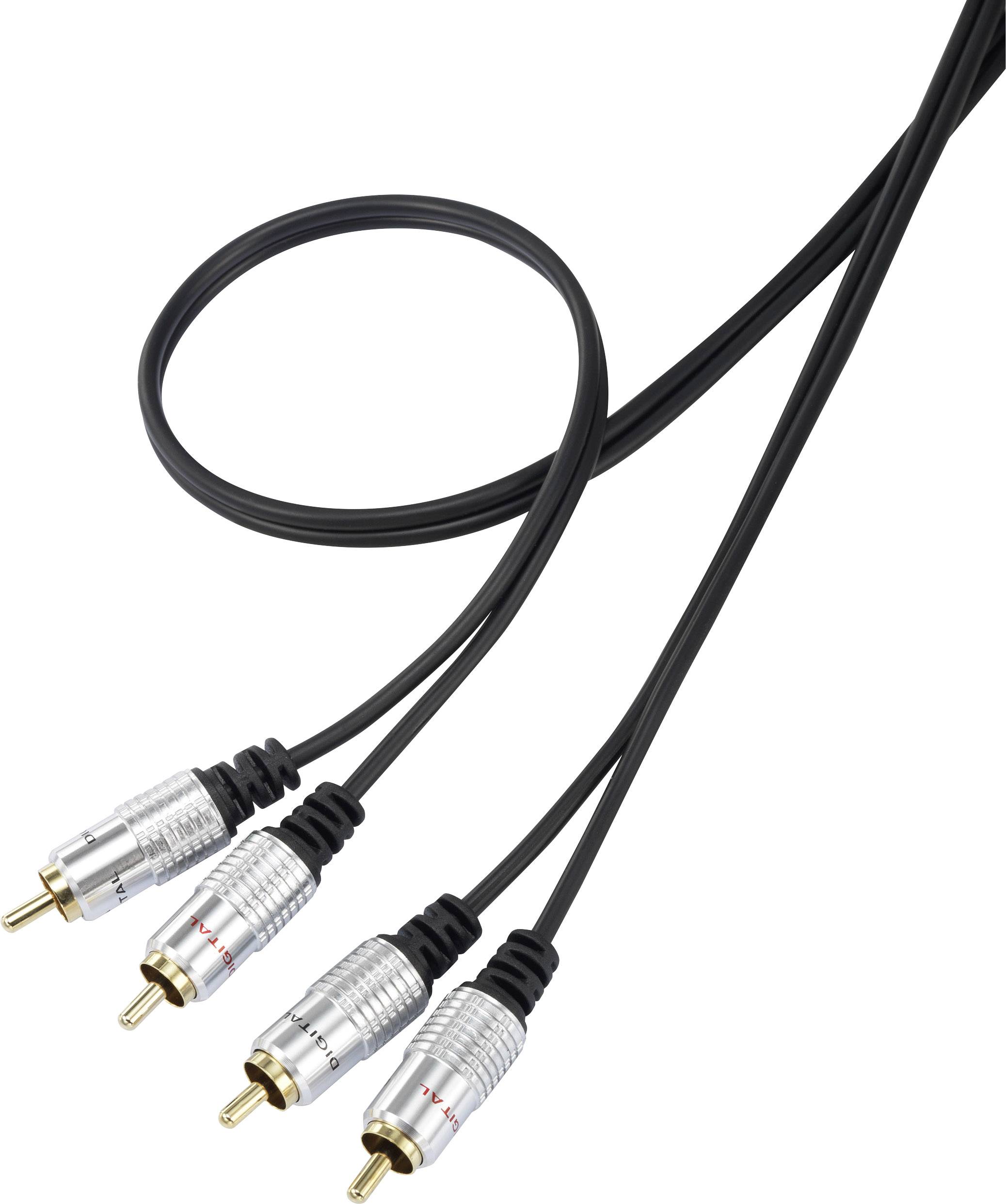 CONRAD SpeaKa Professional Cinch Audio Anschlusskabel [2x Cinch-Stecker - 2x Cinch-Stecker] 1.50 m S